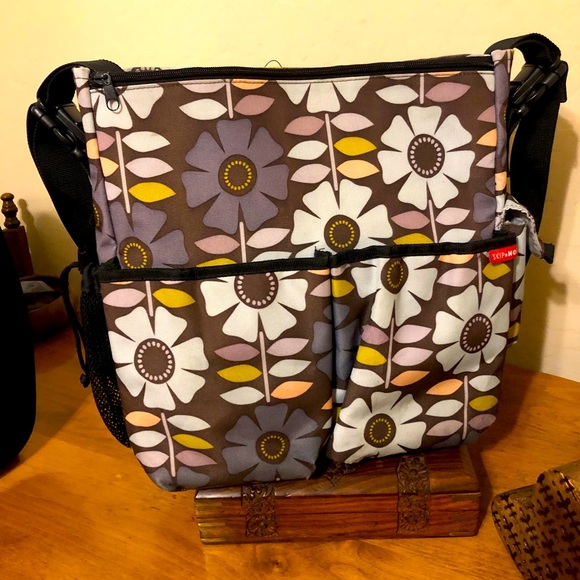Skip Hop Duo Deluxe Bag, Pop Flower